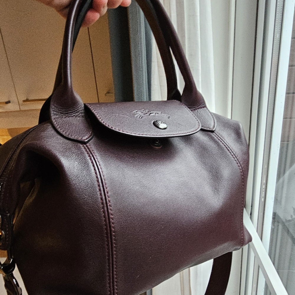 Longchamp small le pliage cuir